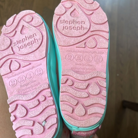 Stephen Joseph rain boots size 10, like new - Picture 4 of 6